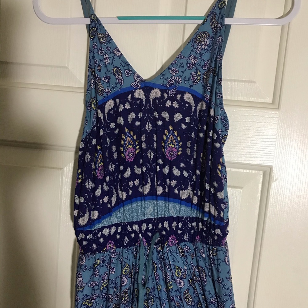 Bohemian blue jumpsuit x-small, fits size 2